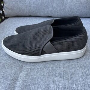 Eileen Fisher Shoes Women 9.5 Pep Slip On Platform‎ Sneaker Graphite Grey Casual